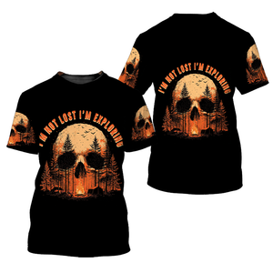 Creepy I'm Not Lost I'm Exploring All Over Print Shirt