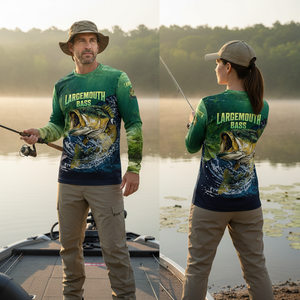 Largemouth Bass Vintage All Over Print Shirt