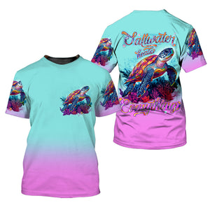 Saltwater Heals Everything Sea Turtle All Over Print Shirt