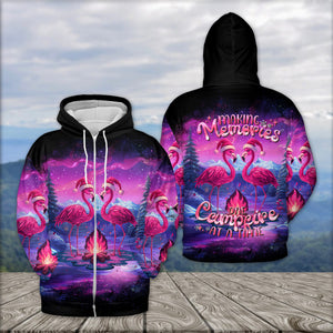 Neon Colorful Making Memories One Campfire At A Time All Over Print Shirt