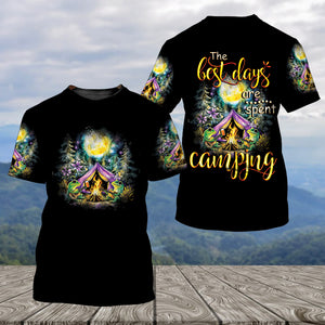 The Best Day Are Spent Camping All Over Print Shirt