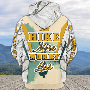 Custom Name Hiking More Worry Less All Over Print Shirt
