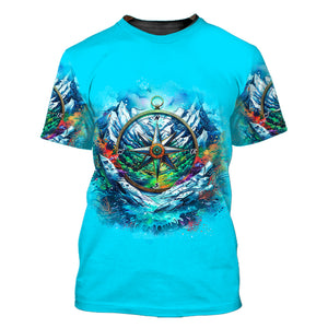 Compass Not All Who Wander Are Lost All Over Print Shirt