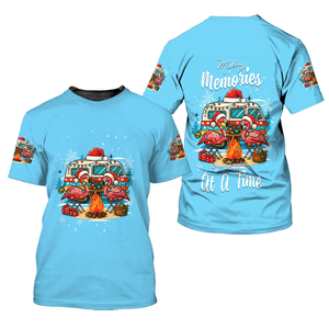 Blue Making Memories One Campfire At A Time All Over Print Shirt