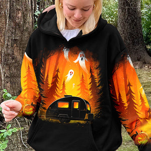 Horror Campfire In The Wild All Over Print Shirt