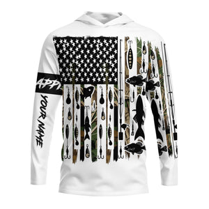 Custom Name Crappie Fish Black All Over Print Shirt