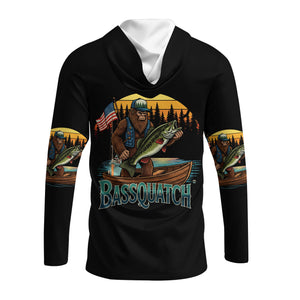 Bassquatch Retro All Over Print Shirt