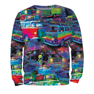 Retro Van Funny All Over Print Shirt