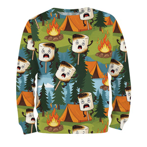 Funny Burnt Marshmallow All Over Print Shirt