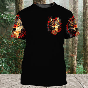 Not All Who Wander Are Lost Wolf All Over Print Shirt