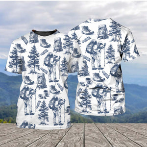 Vintage Hiking Camp All Over Print Shirt