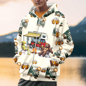 Funny Camping Crazy Friend All Over Print Shirt