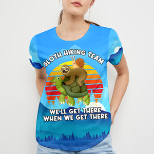 Funny Slow Hiking Team All Over Print Shirt