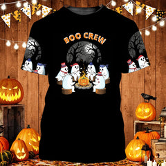Boo Crew Camping All Over Print Shirt