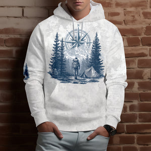 Vintage Hiking Compass All Over Print Shirt