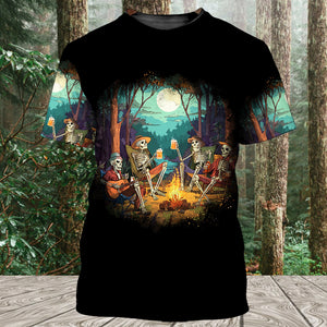 Spooky Camping Crew Halloween All Over Print Shirt