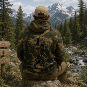 Bigfoot Camouflage Hiking All Over Print Shirt
