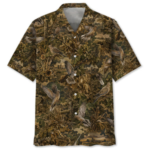 Dove Hunting Camo Hawaiian Shirt