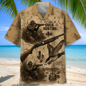 Vintage Mallard Duck Hunting Hawaiian Shirt