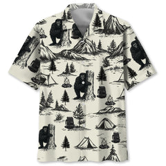 Vintage Camping Hawaiian Shirt