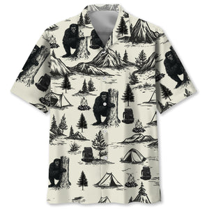 Vintage Camping Hawaiian Shirt