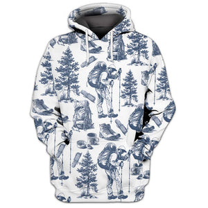Vintage Hiking Camp All Over Print Shirt