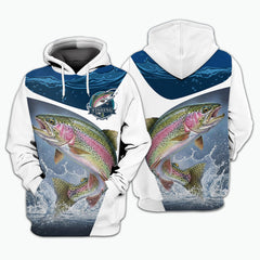 The River Strike Rainbow Trout Fishing All Over Print Shirt