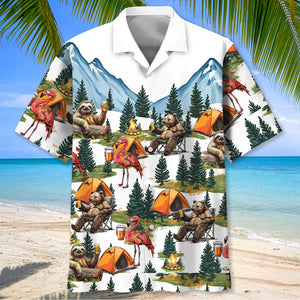 Camping Crew In The Woods Hawaiian Shirt