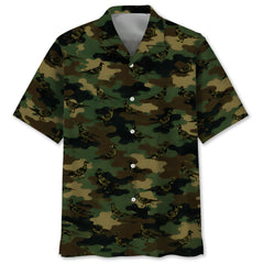 Pheasant Camouflage Millitary Hawaiian Shirt