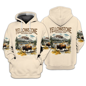 Vintage Yellowstone National Park All Over Print Shirt