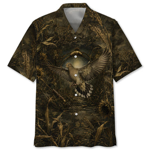 Dove Hunting Dark Camo Hawaiian Shirt