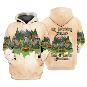 My Drinking Friends Have A Camping Problems All Over Print Shirt