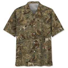Quail Hunting Camo Hawaiian Shirt