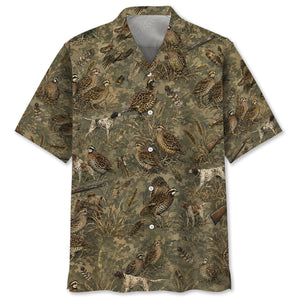 Quail Hunting Camo Hawaiian Shirt