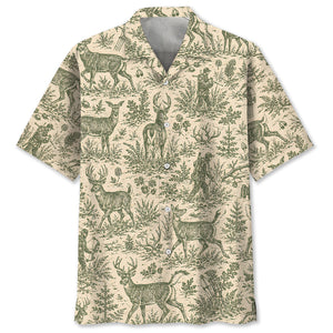 Classic Deer Hunt Hawaiian Shirt