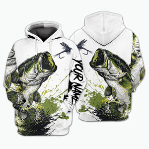 Custom Name Largemouth Bass All Over Print Shirt