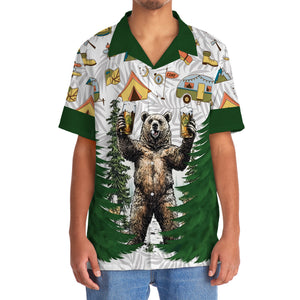 Go Camping Worst Case A Bear Kills You Hawaiian Shirt
