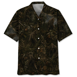 Bigfoot Forest Hawaiian Shirt