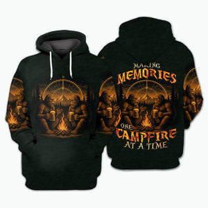 Bigfoot Making Memories One Campfire At A Time All Over Print Shirt