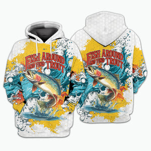 Fish Around And Find Trout Rainbow Trout All Over Print Shirt