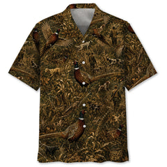 Hunt Pheasant Camo Hawaiian Shirt
