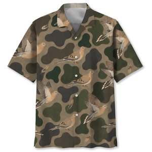 Camouflage Dove Hunting Hawaiian Shirt