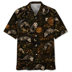 Virginia Opossum Halloween Hawaiian Shirt