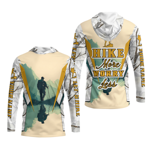 Custom Name Hiking More Worry Less All Over Print Shirt
