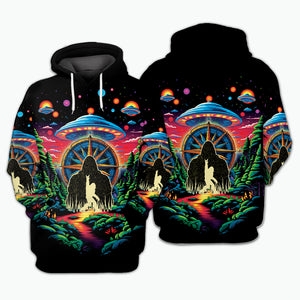 Bigfoot Mountain Adventure All Over Print Shirt