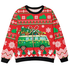Christmas Camper Vans Ugly Sweater