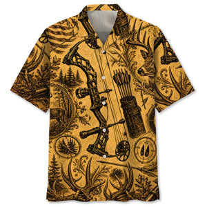 Bow Hunting Legend Vintage Art Hawaiian Shirt