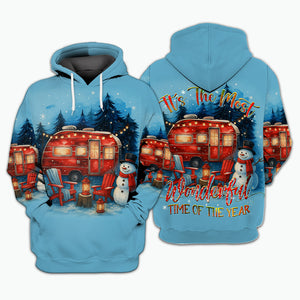 Christmas Camper Winter Wonderland All Over Print Shirt