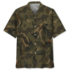 Beaver Hunting Hawaiian Shirt