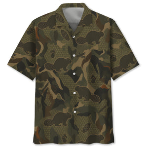 Beaver Hunting Hawaiian Shirt
